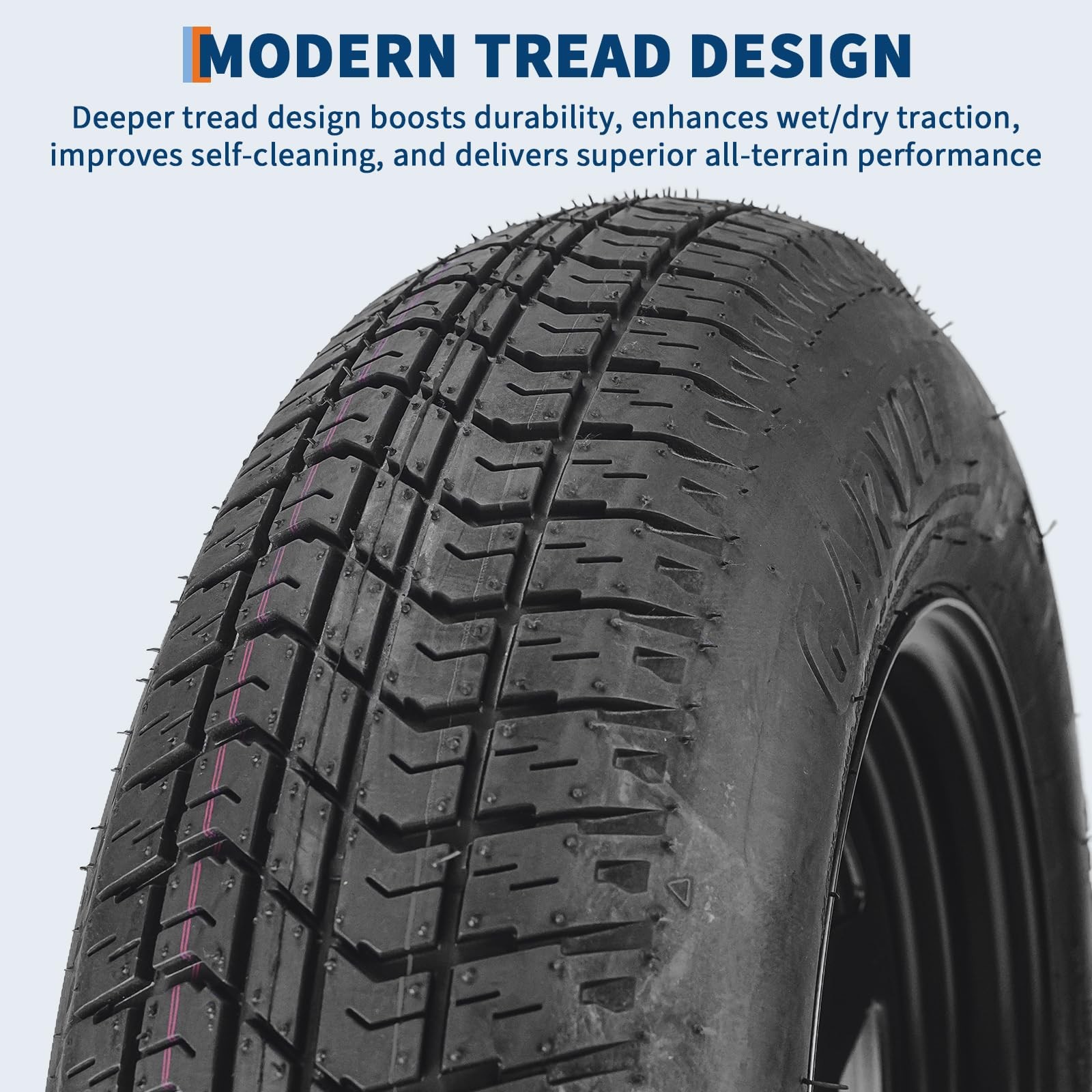 2 pcs ST205/75D15 Trailer Tires and Wheels W/15" Rims 5 Lug on 4.5" Load Range C