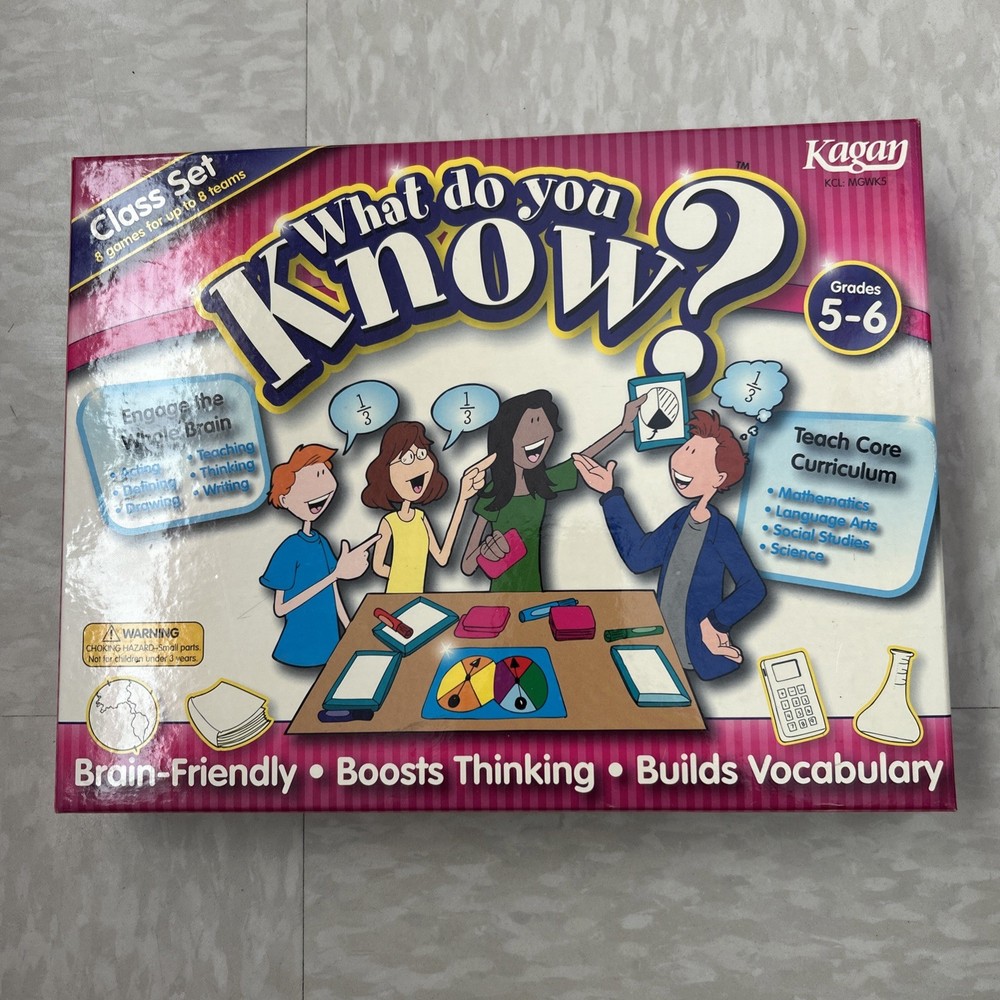 Kagan Cooperative Learning Class game set "What do you Know?"