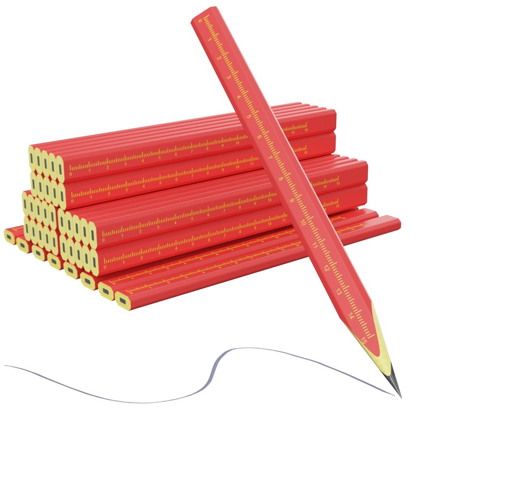 Professional Carpenter Pencils - 29 PCS Construction Pencils Hexagonal Design