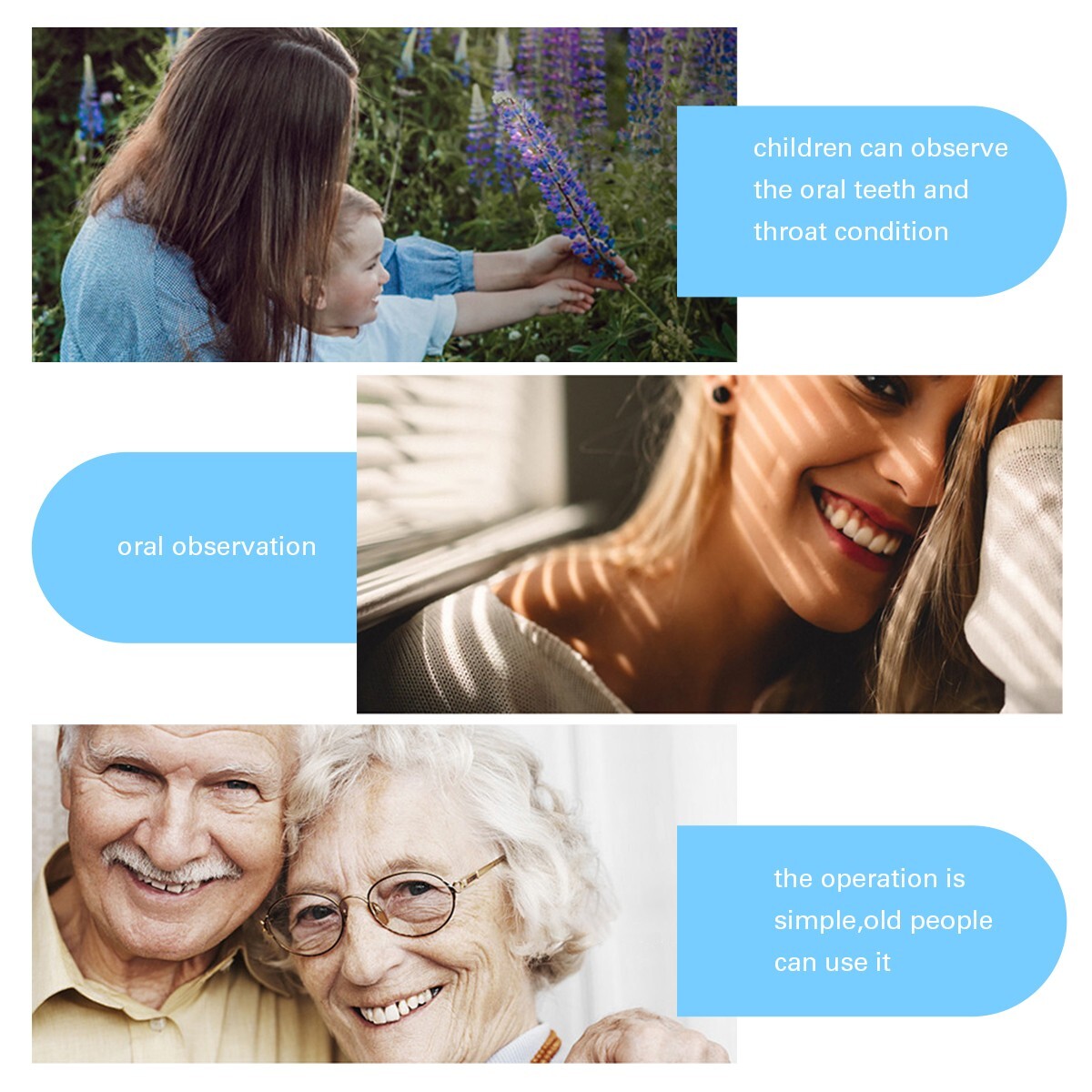 Cámara dental USB intraoral Imágenes digitales Endoscopio intra oral 8 Cámara HD