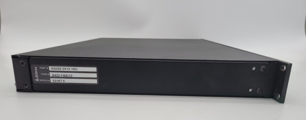 INTERNALLY PROGRAMMABLE RS-422 PATCHBAY, 2X12, 1 RU, DE-9 REAR INTERFACE