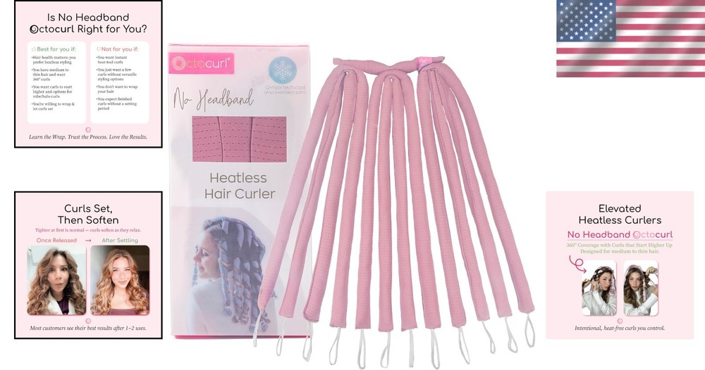 Customizable Heatless Curls - Medium to Thin Hair