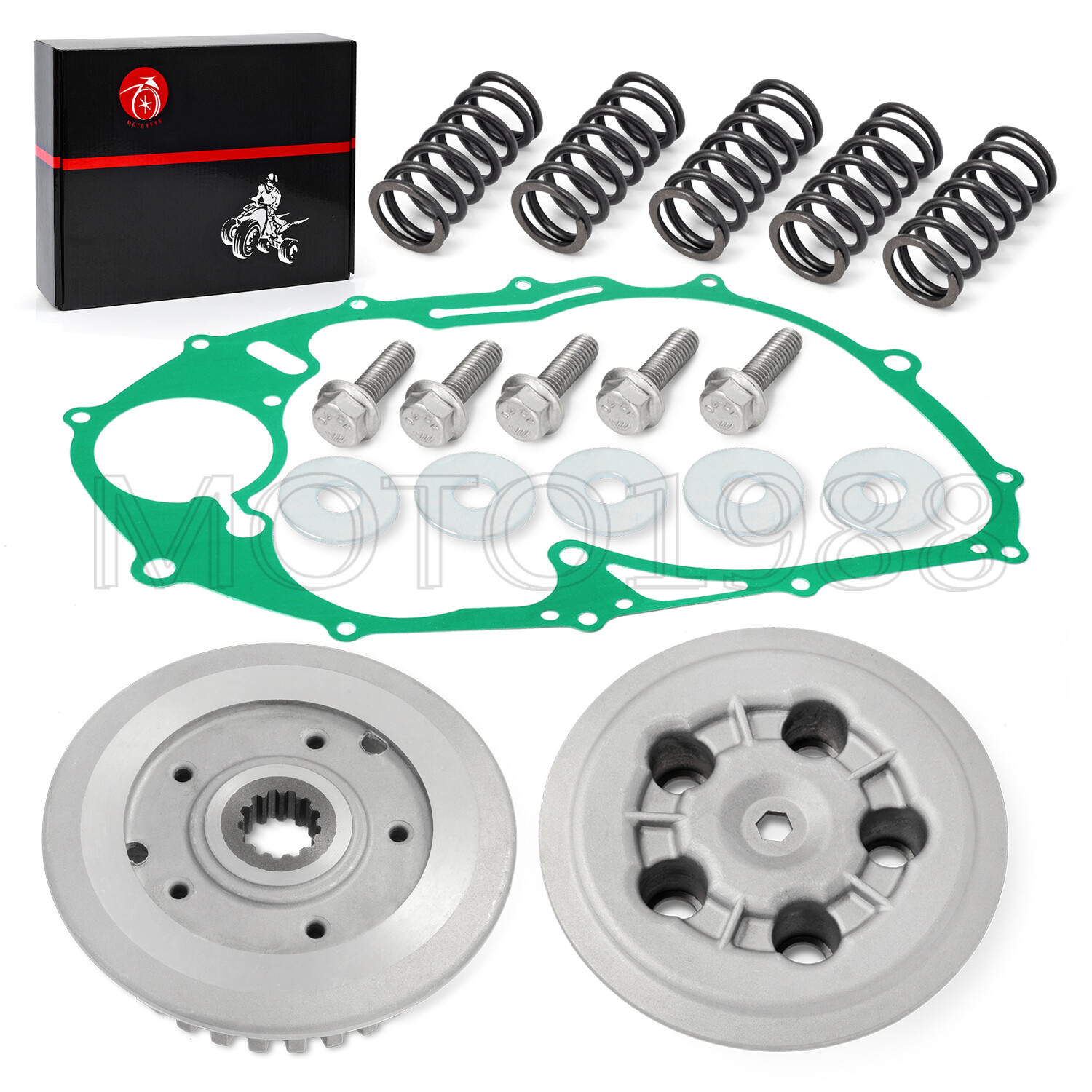 Clutch Plate Kit Heavy Duty Springs & Gasket for Yamaha V Star 650 XVS650 98-11