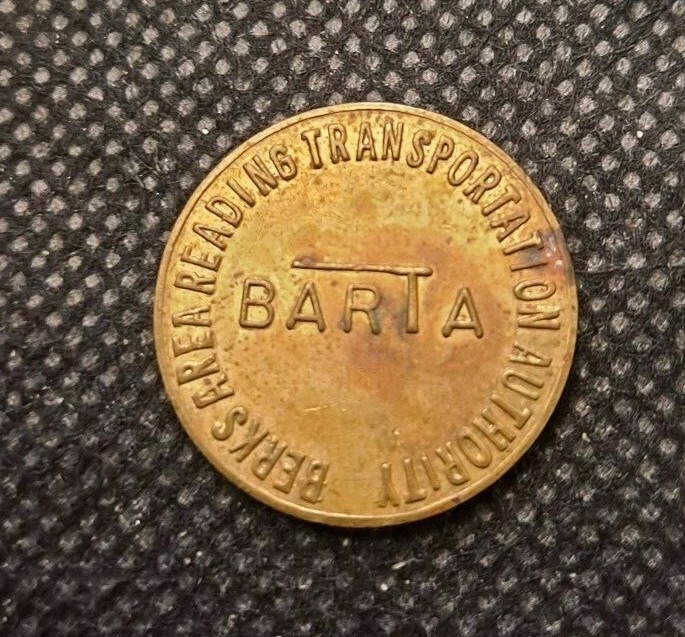 BARTA BERKS AREA READING AUTHORITY TRANSPORTATION TOKEN!   e2780UXX