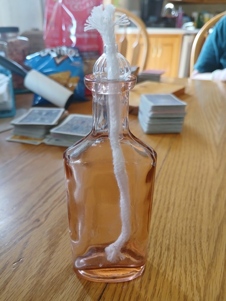 Homemade Tiki Glass Bottle Torch
