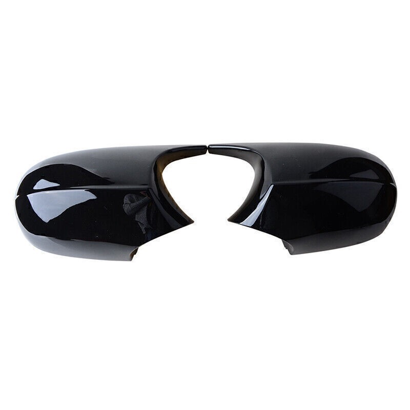 2x Mirror Cover Cap M Style Gloss Black For BMW E81 E82 E87 E90 E91 E92 E93 LCI