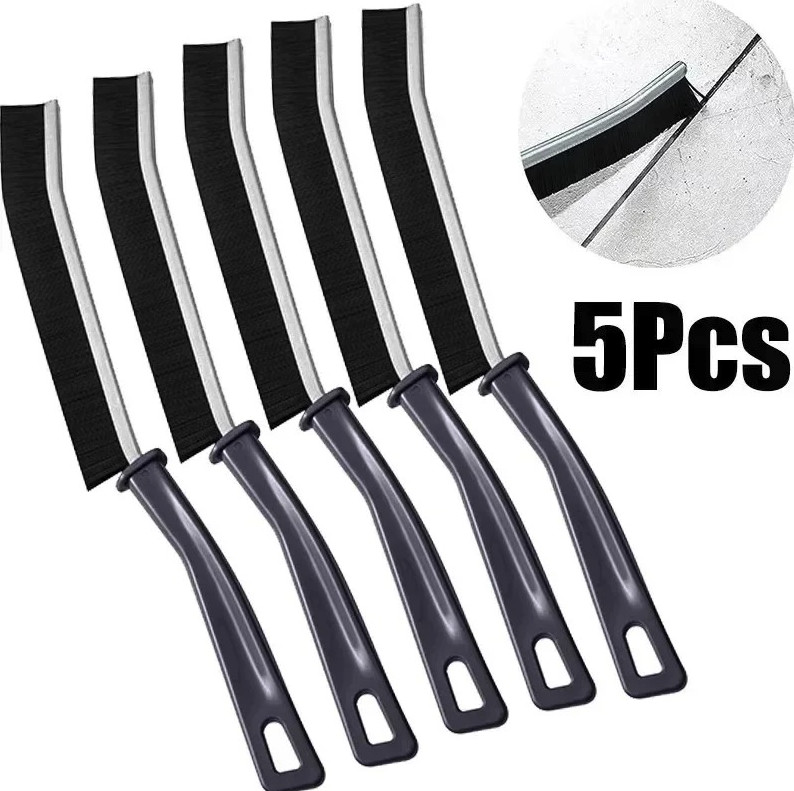 5pcs Grout Gap Cleaning Brush Hard Bristle Tile Joint Cleaner Tool - NEW