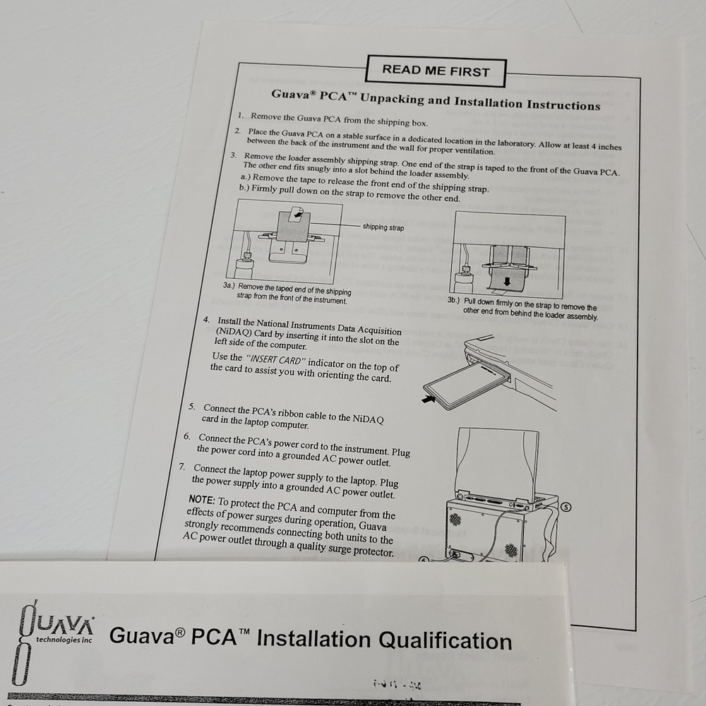 Guava PCA User Guide Manual CytoSoft Running Systems Installation Instructions