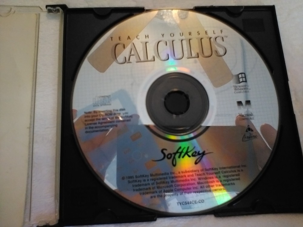 Teach Yourself Calculus CD-ROM Softkey 1995 Windows & Macintosh