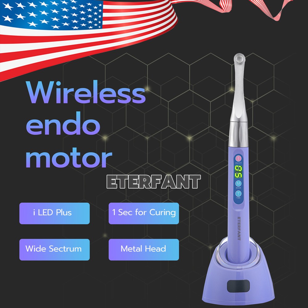 ETERFANT Woodpecker Style Dental iLED Curing Light Lamp Wireless 1 Second Curing