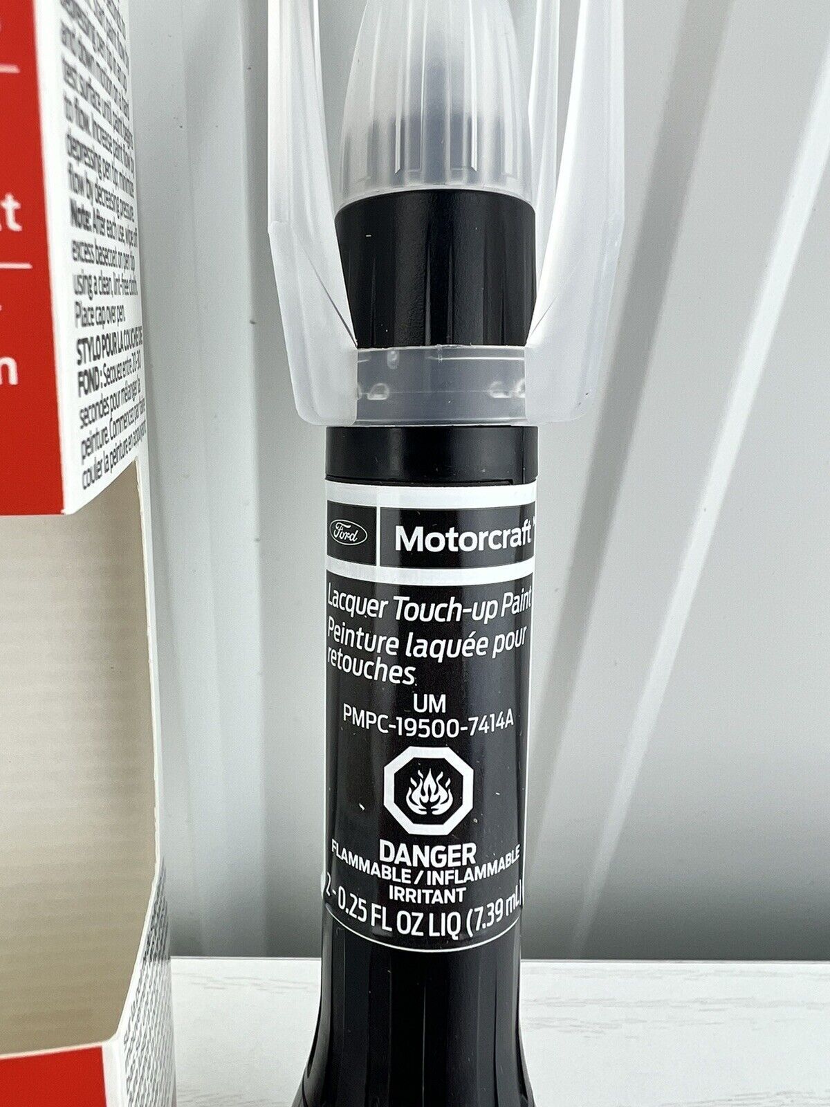 Genuine Ford Motorcraft Touch Up Paint Bottle Agate Black UM 7414A & Clear Coat