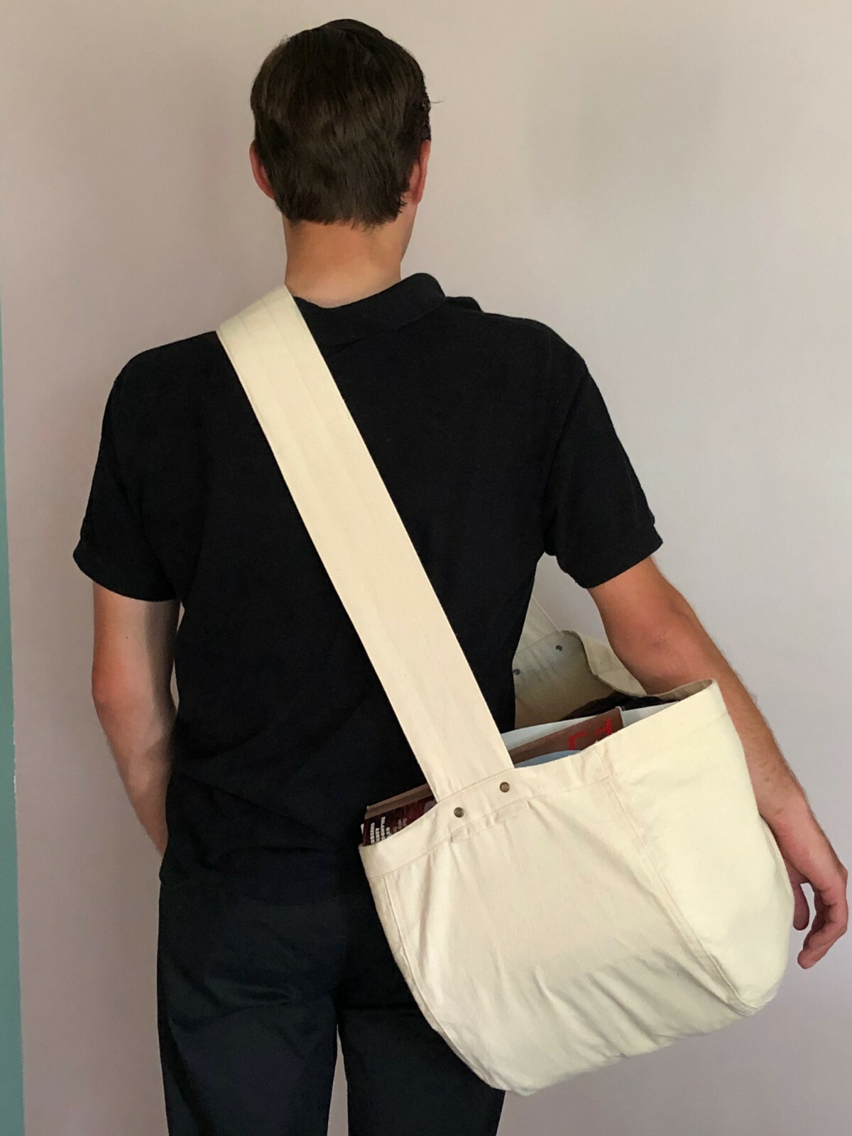 CANVAS NEWSPAPER CARRIER MESSENGER MAIL BAG NEW BIG!