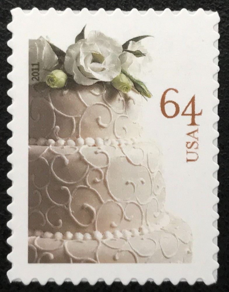 2011 Scott #4521 64¢ - WEDDING CAKE - Single Stamp - Mint NH
