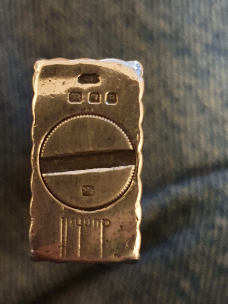 Dunhill Solid Sterling Silver Rollboy Petrol Lighter