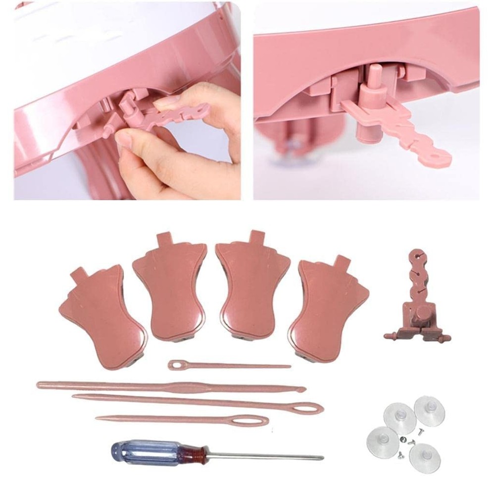 32pc Sentro Knitting Machine Accessories Kit Adapter Handle Tensioner CounterSet