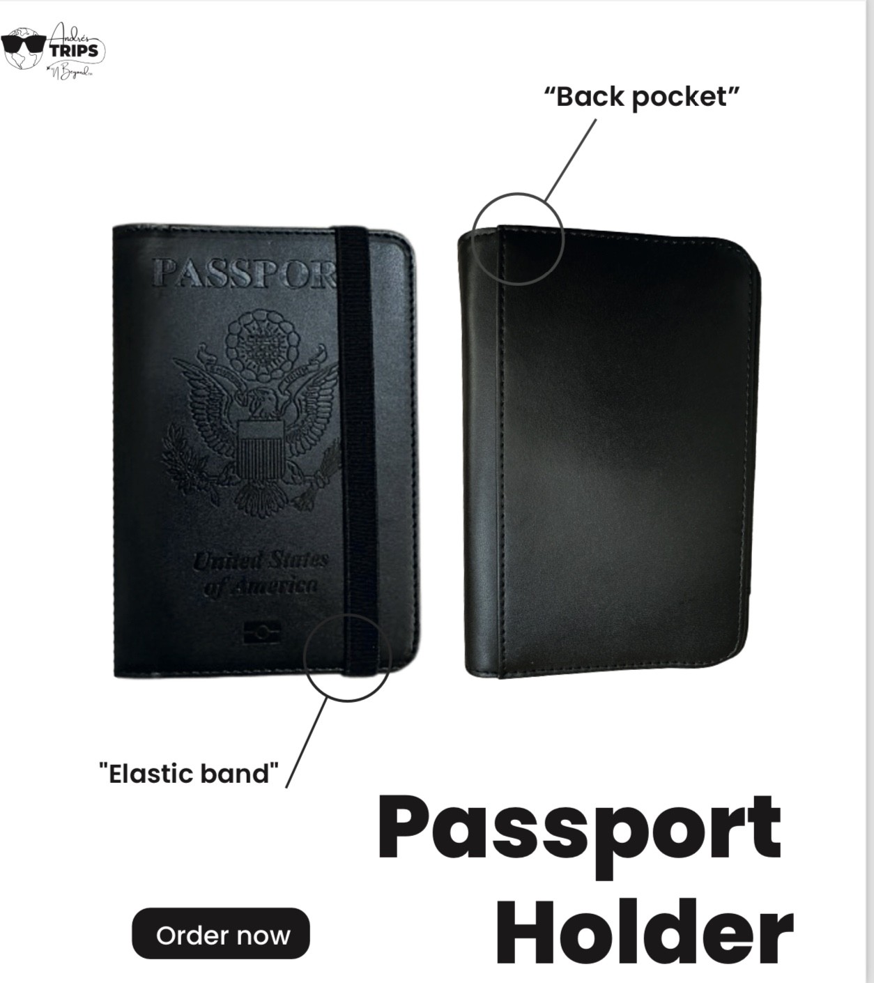 US Passport Holder with RFID Protection