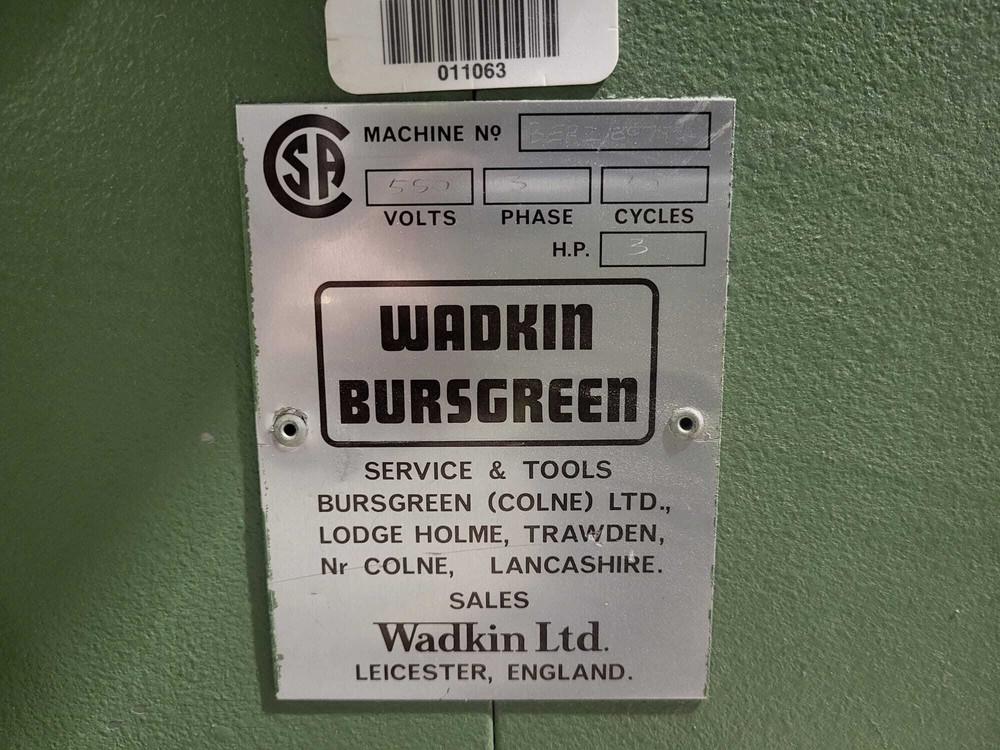 WADKIN Spindle Moulder BER 2 Shaper
