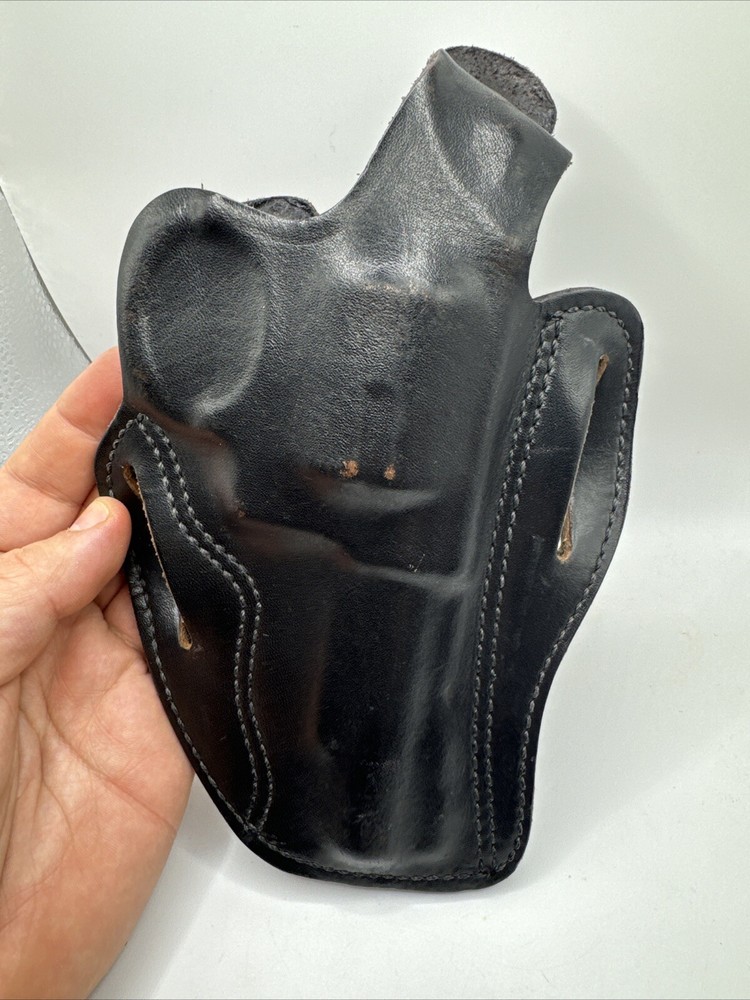 Dillon Precision Revolver Holster Black Leather ~ 4