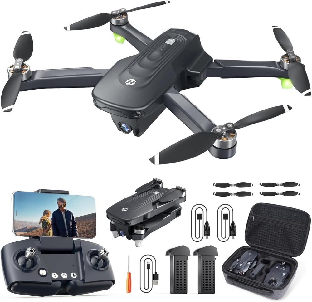 Compact GPS Drone with 4K Camera, Auto Return, 46 Min Flight