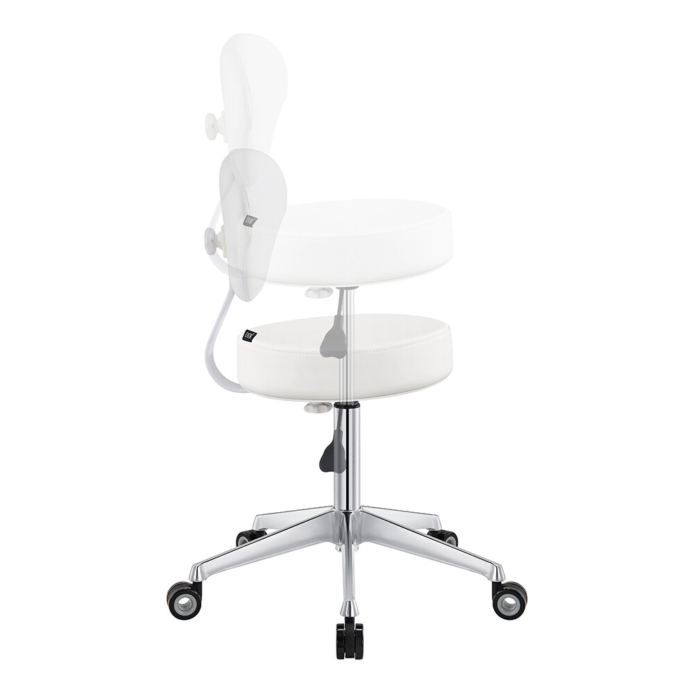 Roller Stool Medical Office All Purpose Adjustable Stool with Easy Glide Wheels