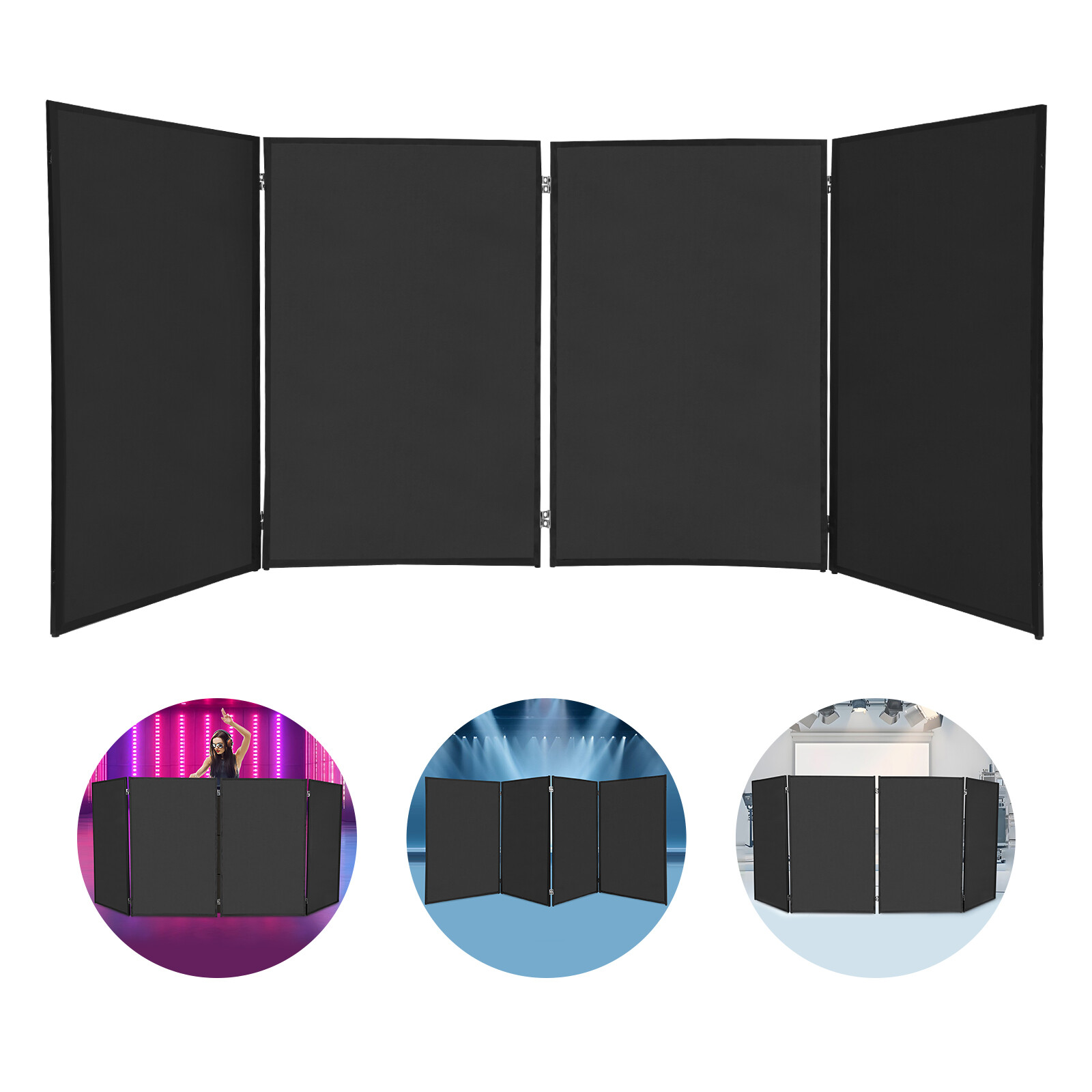 DJ Booth Panels Portable Detachable Cover Screens Foldable Booth Event Panels