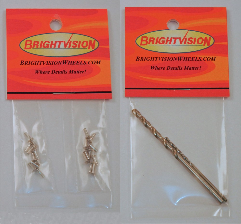 Hotwheels Rivets - 20 Replacement Rivet Heads & Bits For Custom & Restorations