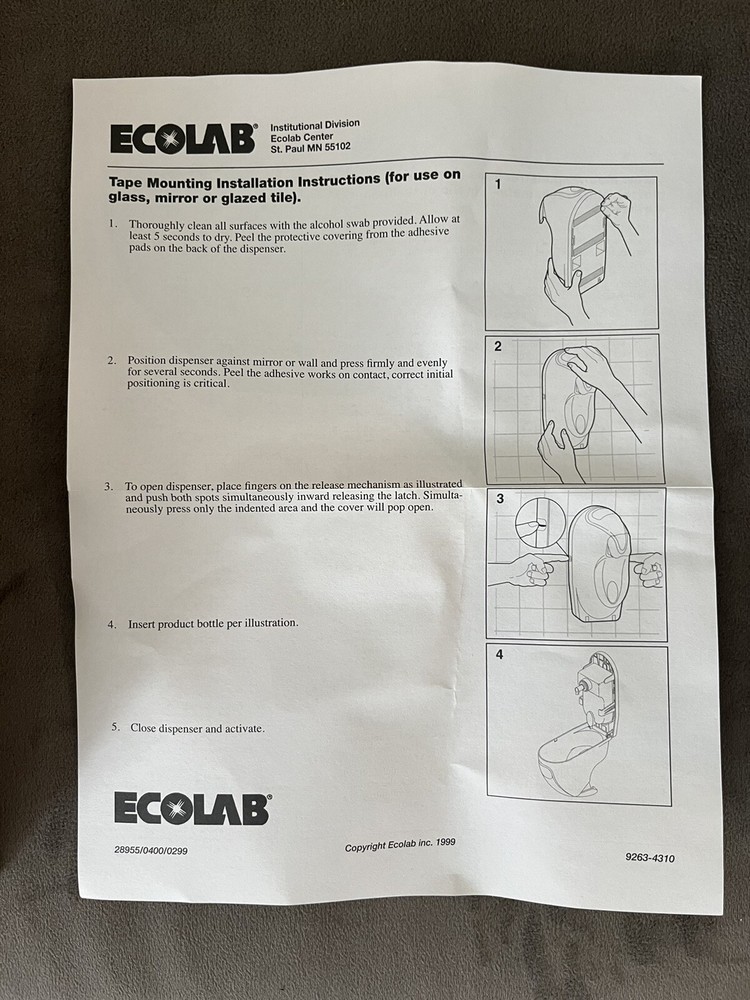 Soap Dispenser ECOLAB Digifoam NEW in Box