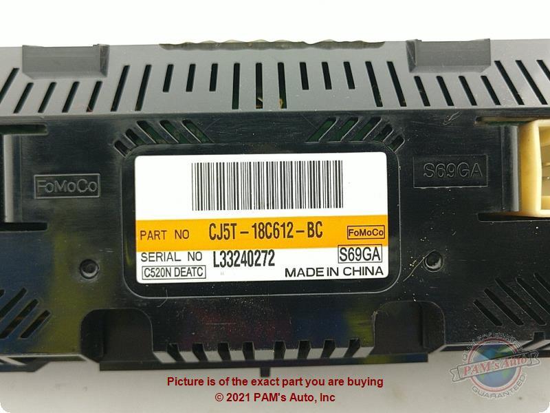 Used A/C Selector Switch fits: 2015 Ford Escape Front automatic temperature cont
