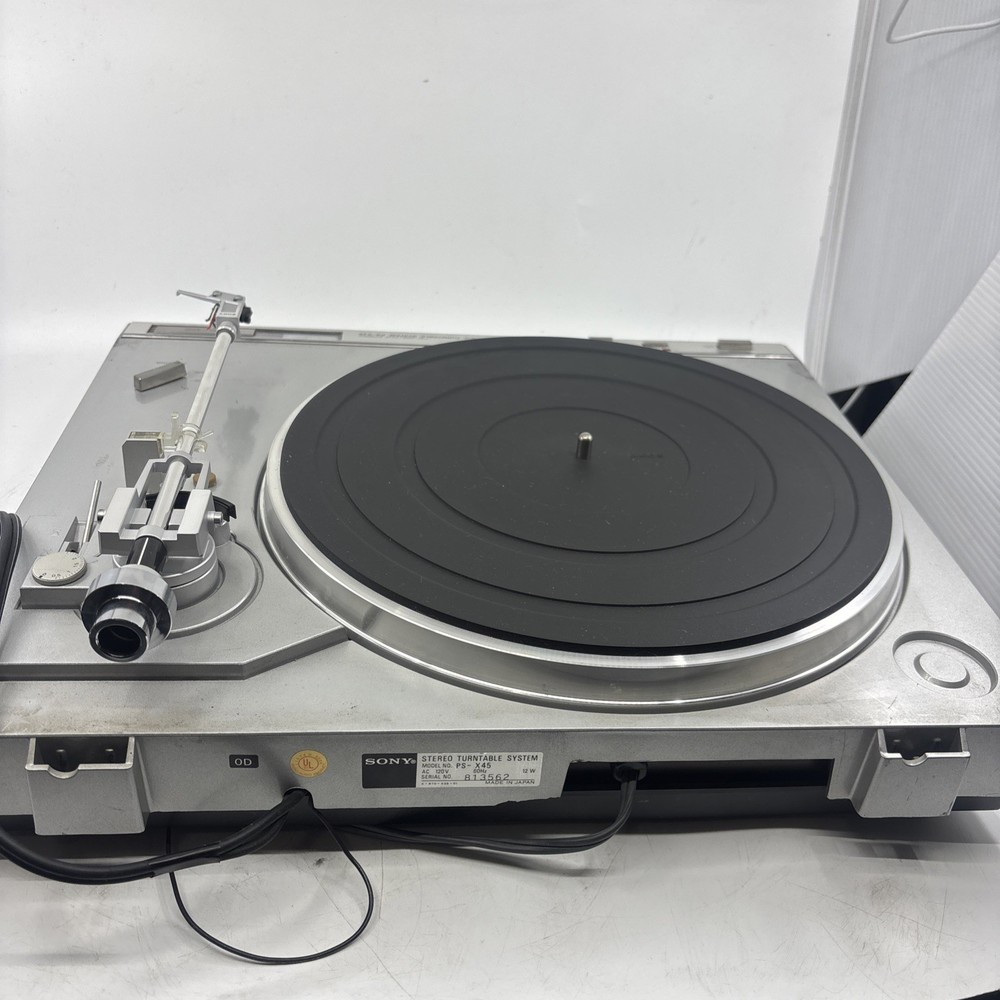 SONY PS-X45 Turntable WORKS Missing One Leg