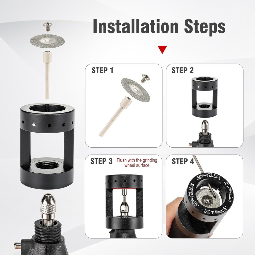 Tungsten Electrode Precision Grinder & Sharpener Head Tool TIG (GTAW) Welding