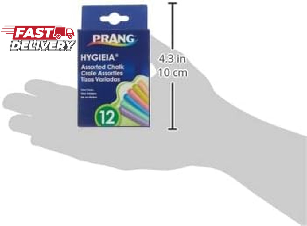 Prang Board Chalk, Assorted Colors, 12 Count