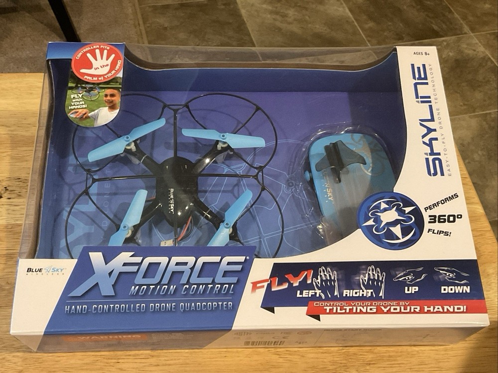 Skyline XForce Motion Control Hand-Controlled Drone Quadcopter NIB