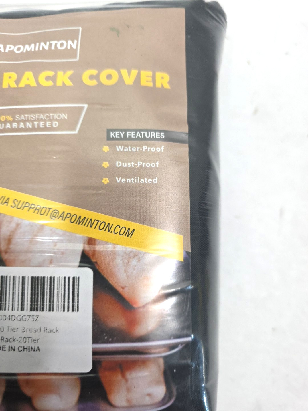 Bread Rack Cover 20 tier Sheet Bun Pan Rack Cover Commercial