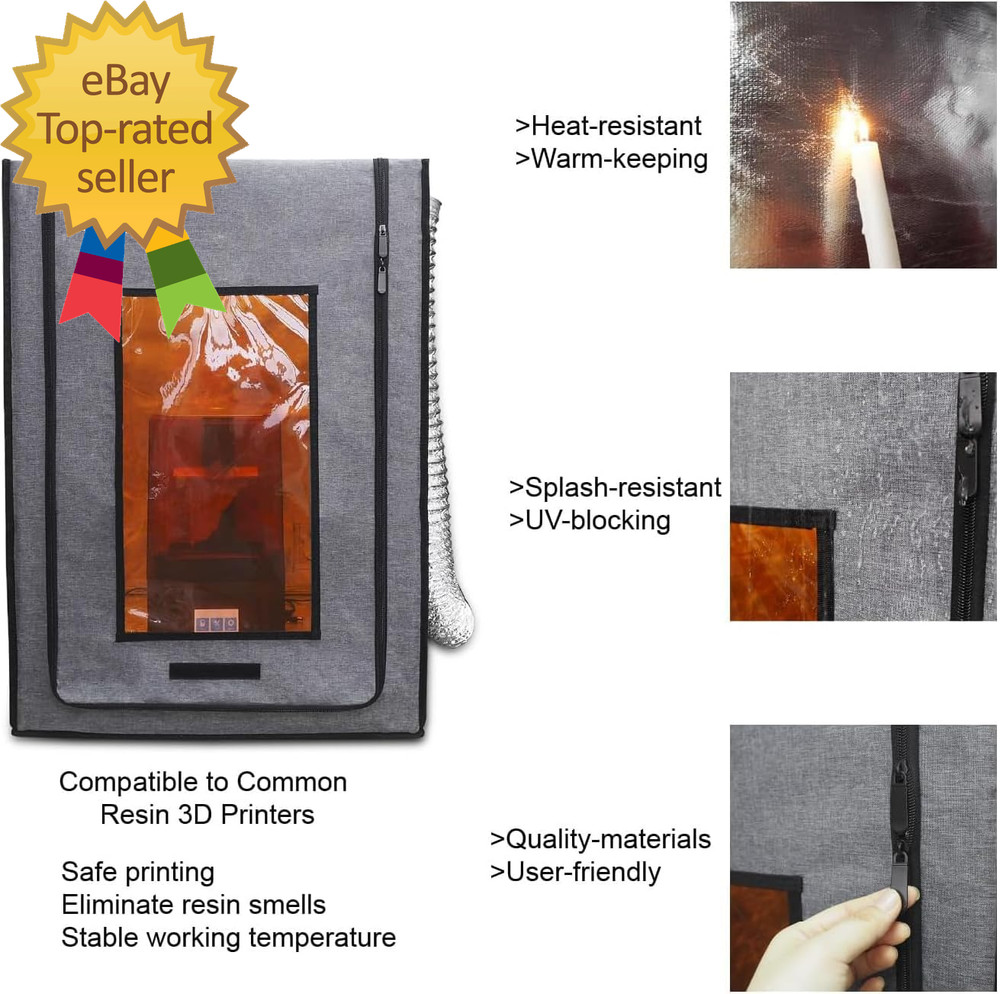 Multifunctional 3D Printer Enclosure W/Adjustable Ventilation Kit Eliminate