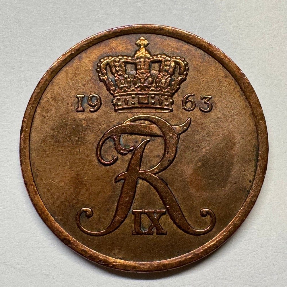 1963 Denmark 5 Ore - Coin #D-011