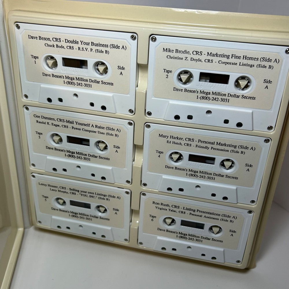 Dave Beson Mega Million Dollar Secrets Cassette Set Course