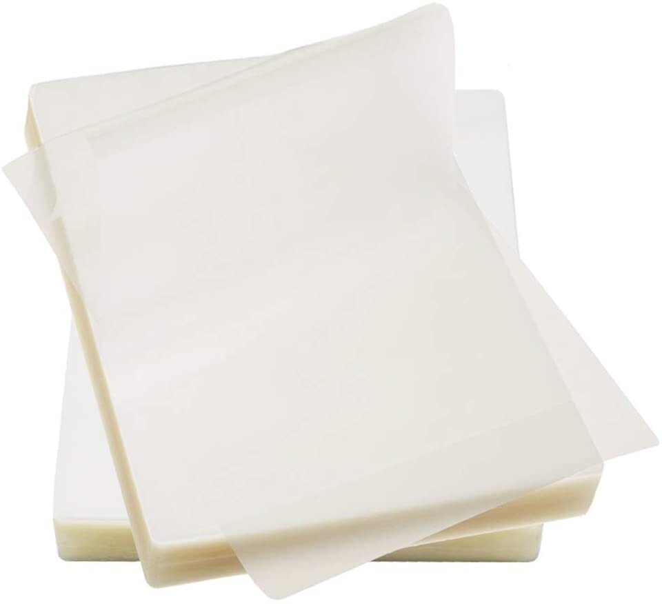 Clear Thermal Laminating Plastic Paper Laminator Sheets 9 x 11.5" Sheet 100-Pack