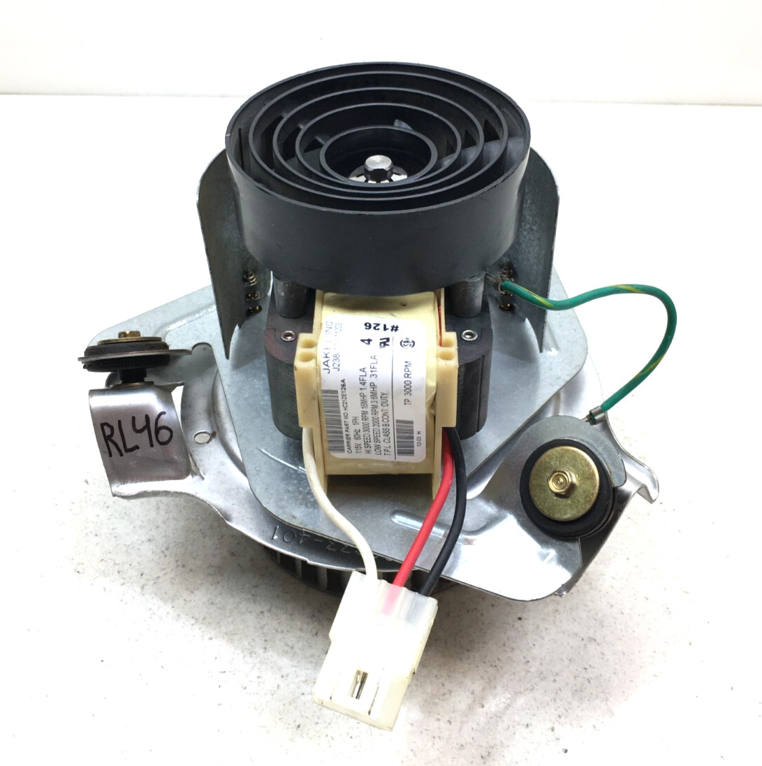 JAKEL J238-112-11203 Draft Inducer Blower Motor HC21ZE126A used refurbish. #RL46