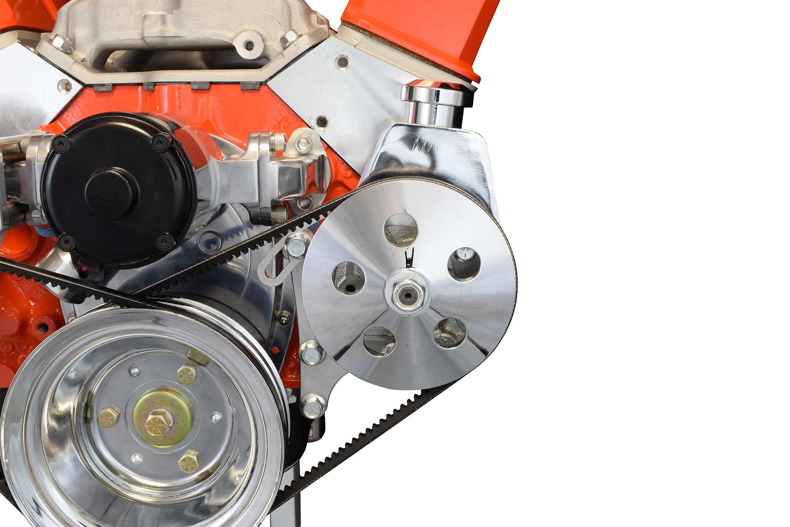 SBC Alternator & Power Steering Pump Accessory Drive Brackets Kit for Electri...