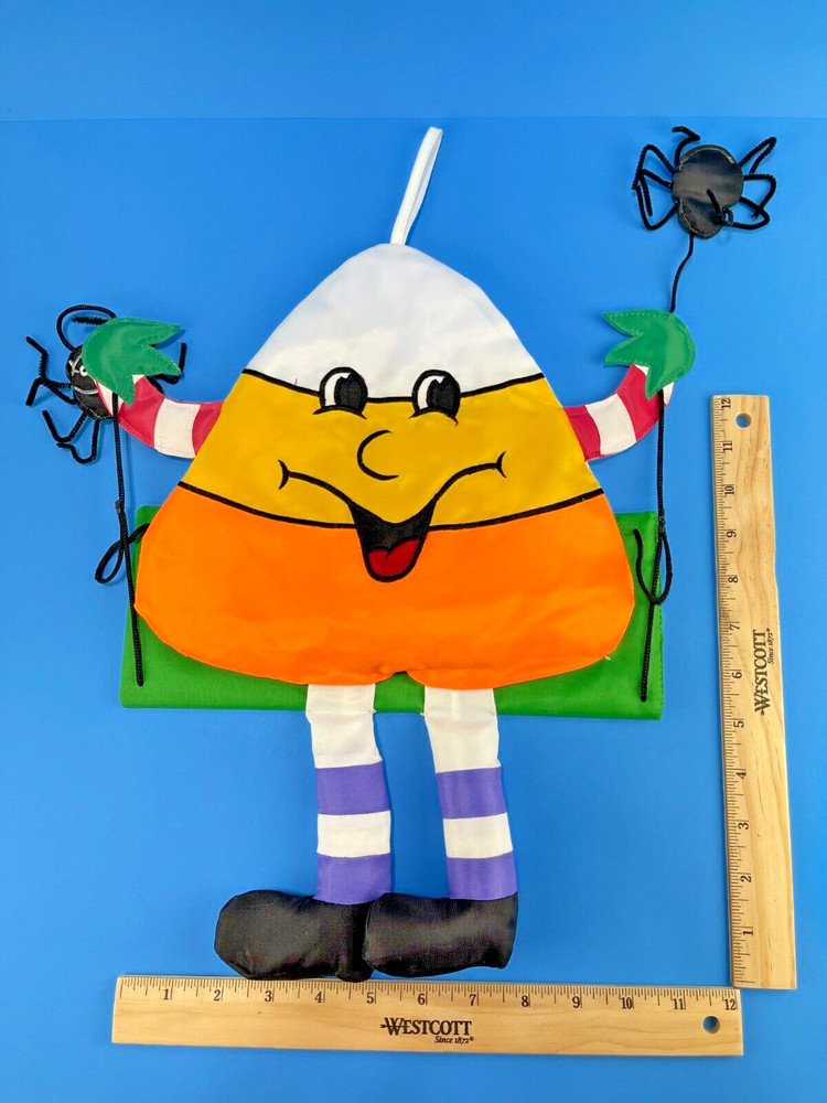 Halloween - Candy Corn On a Swing - Hanging Decoration
