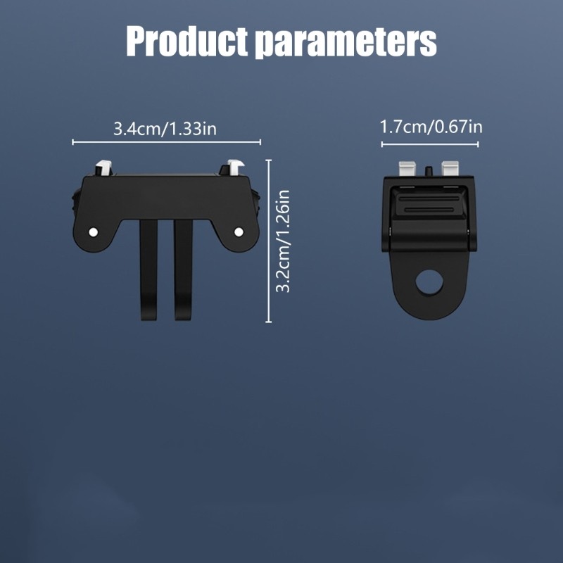 Adapter Mount For 2 Action Camera Quick Release Mount Extension