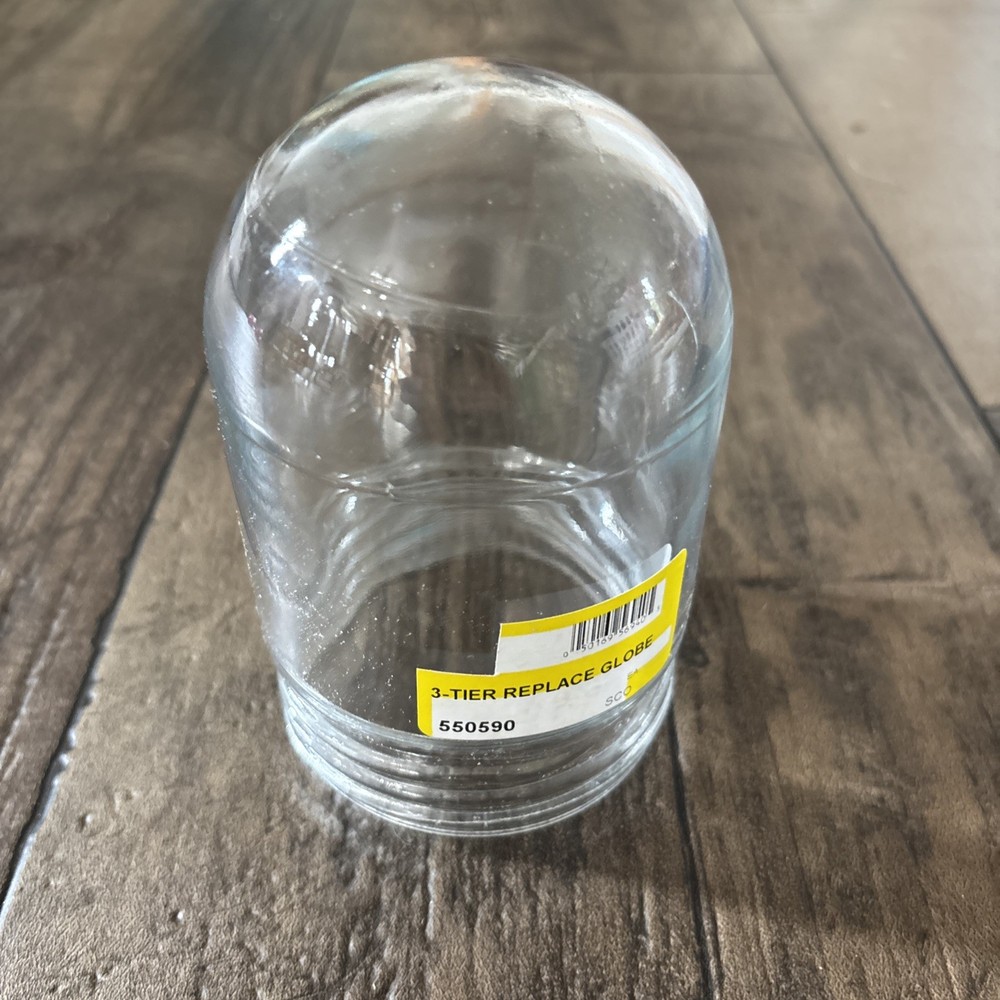 Hubbell-Bell 550590 Weatherproof Replacement Light Globe Shade Clear 5” X 3”