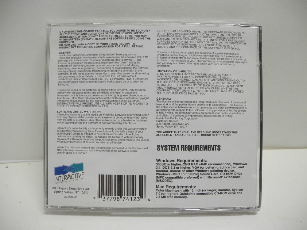 "How Things Grow" 1993 InterActive Publishing Corp. PC/Mac CD ROM with Booklet