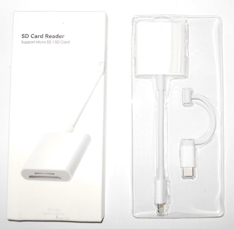 SD Card Reader 014 Lite iPhone iPad USB-C Dual Connector For SD / Micro SD Cards