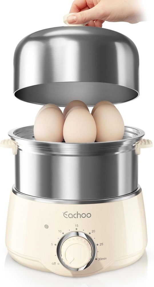 Efficient 14-Egg Cooker with Rapid Heating & Dishwasher Safe - Kitchen Essential