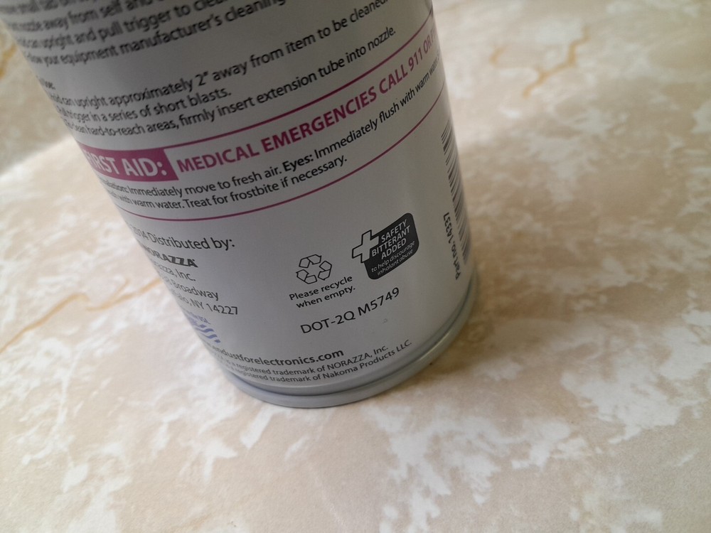 Endust For Electronics Multi Purpose Duster Compressed Air Moisture Free