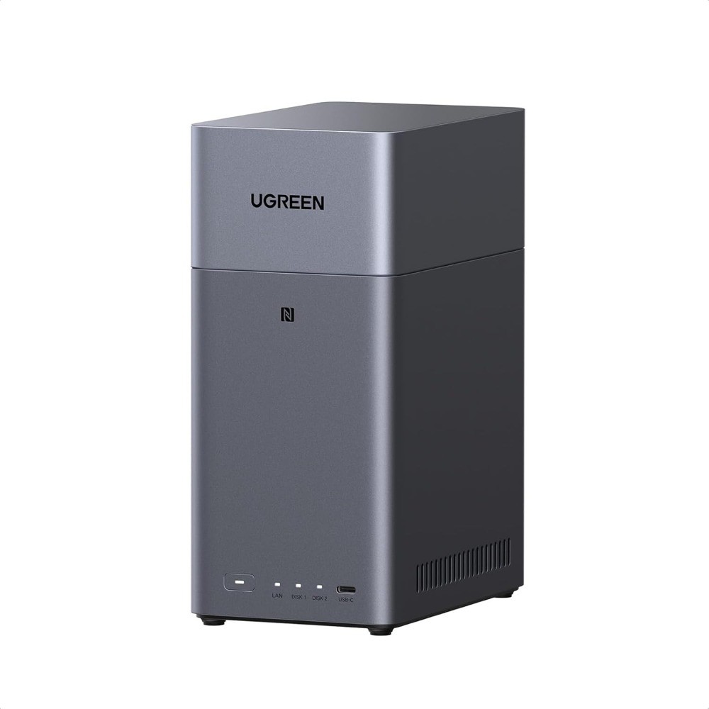 UGREEN NAS DH2300 2-Bay Desktop NASync, Support Capacity 60TB (Diskless)