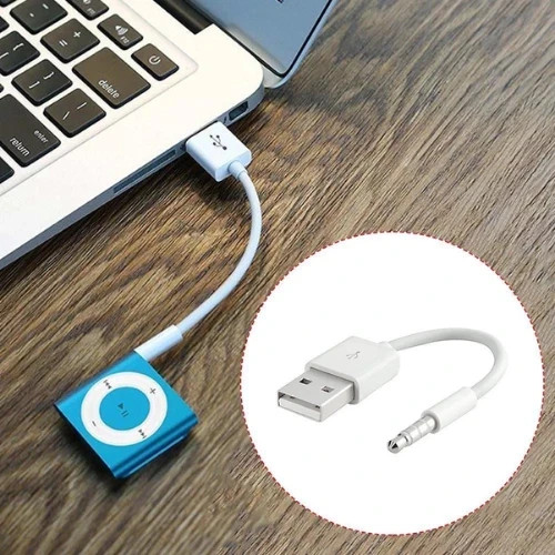 USB Charger Data SYNC Cable for Apple iPod Shuffle 3rd 4th 5th 6th 7th Gen 3.5mm