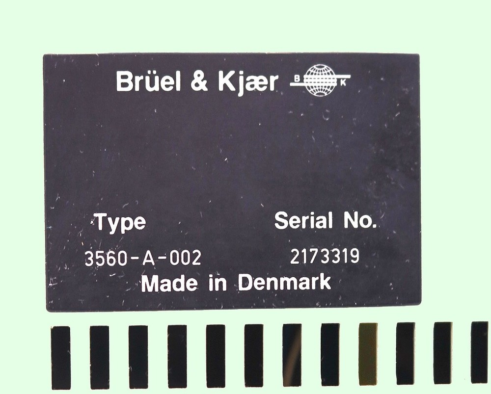 Bruel & Kjaer Type 3560 & Type 2827 Pulse Acquisition system