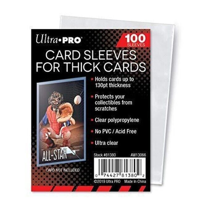 55pt ULTRA PRO Toploaders + THICK Card SLEEVES~YOU CHOOSE 25, 50, 100, 200, 1000